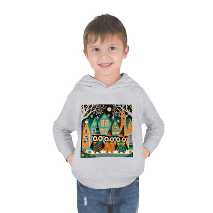 Night of the Trick-or-Treating Owlets Toddler Pullover Fleece Hoodie