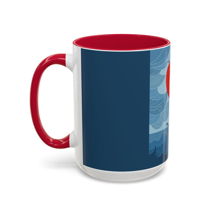 Siren of the Waves Colorful Mugs – Dramatic Sea Power & Bold Elegance