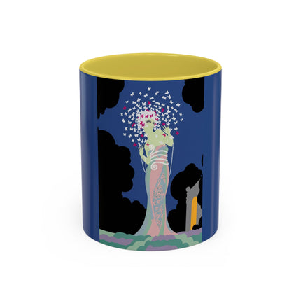 Butterfly Enchantress Colorful Mugs – Ethereal Art Deco Magic & Transformation