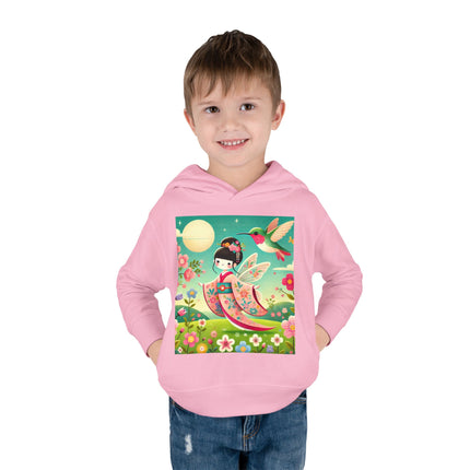 Geisha Fairy and the Hummingbird Blossom Toddler Pullover Fleece Hoodie