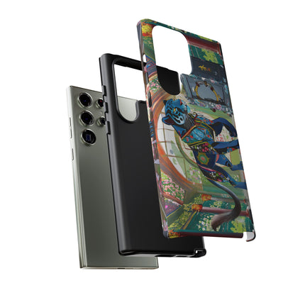 Cyber Panther's Hunt Phone Cases