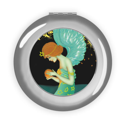 Twilight Angel Compact Travel Mirror
