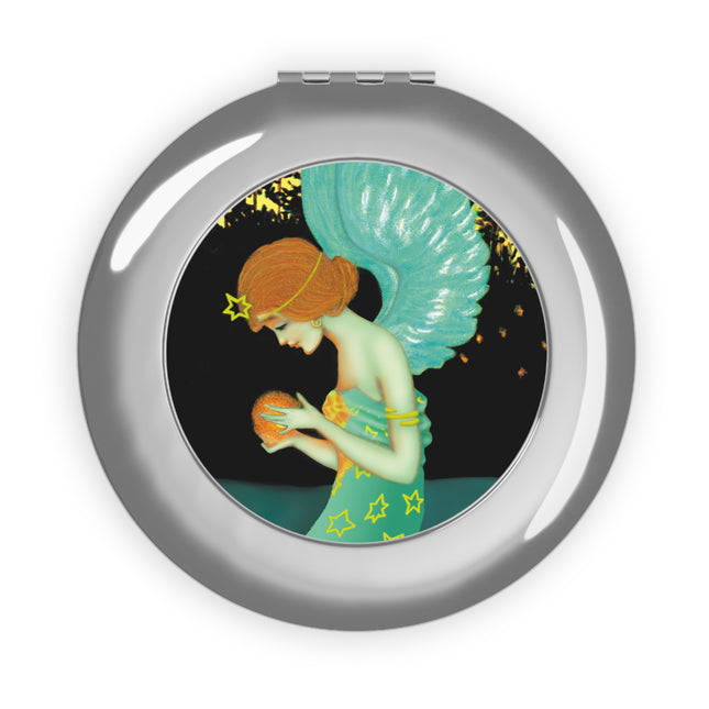 Twilight Angel Compact Travel Mirror