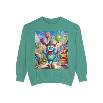 Monster Parade Madness Unisex Garment-Dyed Sweatshirt