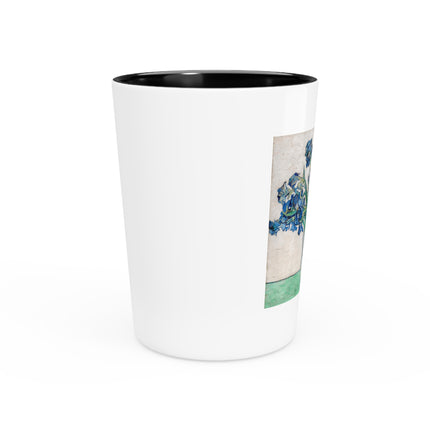 Irises by Vincent Van Gogh Ceramic Shot Glass