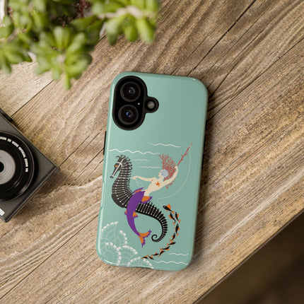 Mermaid on Seahorse Phone Case – Mythic Ocean Grace