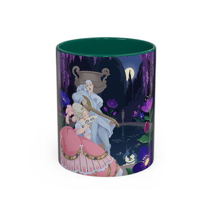 The Moonlit Garden Serenade Colorful Mugs – Art Deco Musical Elegance
