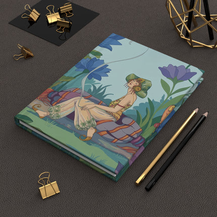 🌿✨ The Lady Of The Incense Garden Hardcover Journal – Art Deco Fashion Illustration