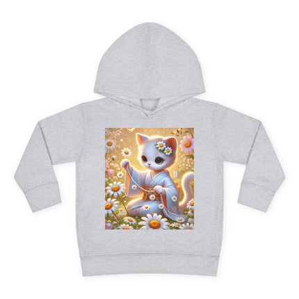 Daisy Chain Whimsy Toddler Pullover Fleece Hoodie