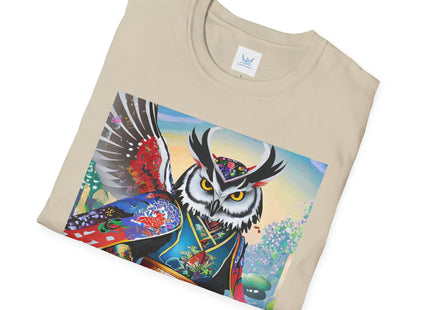 Cyberpunk Samurai Owl Softstyle T-Shirt