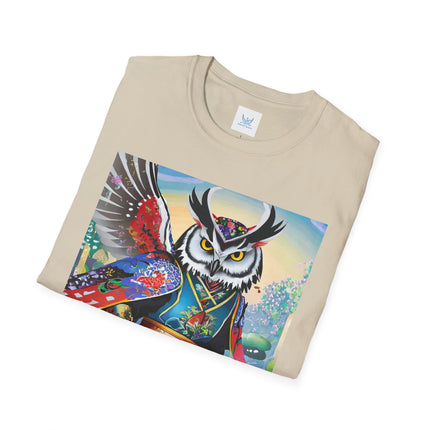Cyberpunk Samurai Owl Softstyle T-Shirt