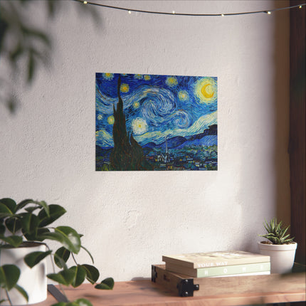 The Starry Night by Vincent Van Gogh Matte Horizontal Posters