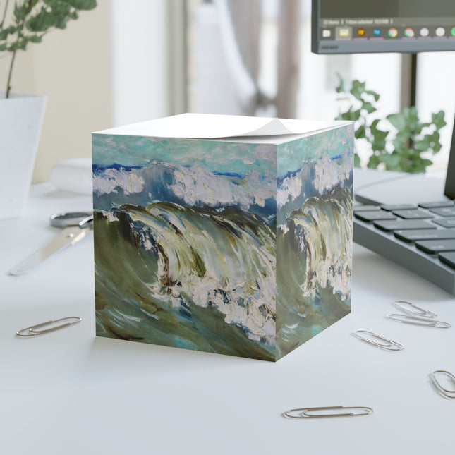 The Wave by Karl Hagemeister Note Cube