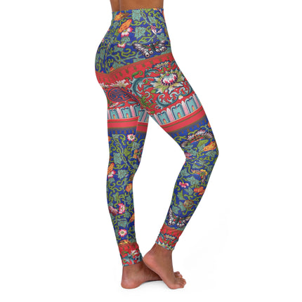 Chinese Ornament by Owen Jones High Waisted Yoga Leggings (AOP)