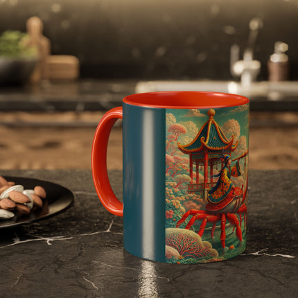 The Celestial Crab Navigator Colorful Mugs (11oz, 15oz)