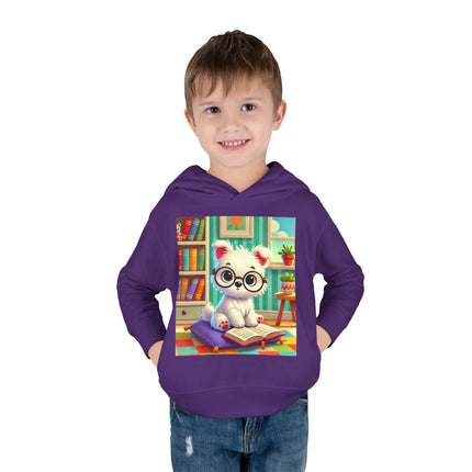 Little Scholar Pup Toddler Pullover Fleece Hoodie