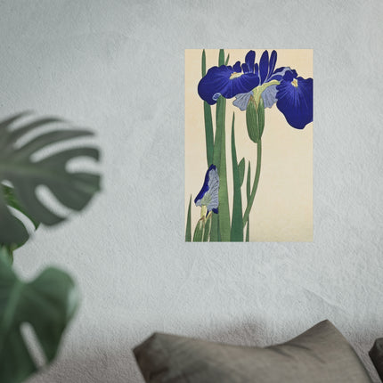 Blue Irises by Ohara Koson Fine Art Posters