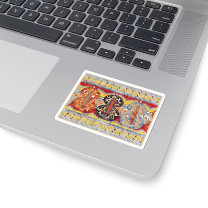 Reproduction of the Shield Frieze by Emile Gilliéron Kiss-Cut Stickers (4 Sizes)