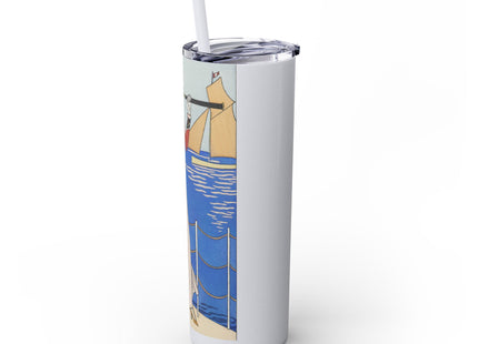Costume de Yacht by George Barbier Skinny Tumbler with Straw, 20oz