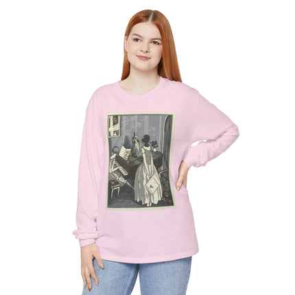 Piano et chant by Fernand Siméon Garment-dyed Long Sleeve T-Shirt