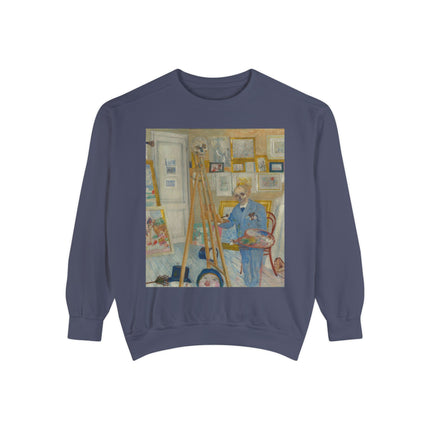 The Skeleton Painter by James Ensor Garment-Dyed Sweatshirt