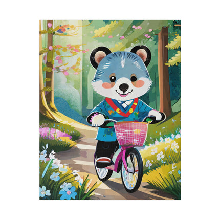 Furry Cyclist Matte Canvas, Stretched, 0.75"