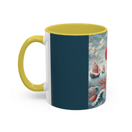 Ladies by the Quiet Sea Colorful Mugs (11oz, 15oz)
