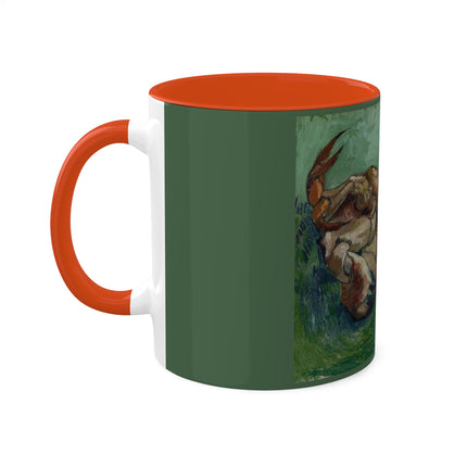 Crab on its Back by Vincent Van Gogh Colorful Mugs, 11oz