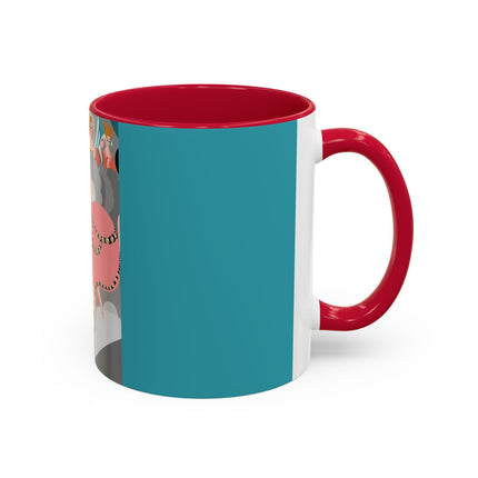 Celestial Masquerade Colorful Mugs – Theatrical Elegance & Floating Whimsy