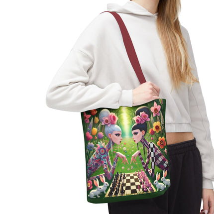 The Spring Gambit: A Fairy’s Move Tote Bag – Whimsical Chess & Spring Magic