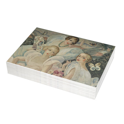 Les Femmes Fatales by Gerda Wegener Greeting Cards (1, 10, 30, and 50pcs)