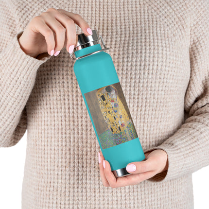 The Kiss by Gustav Klimt Copper Vacuum Insulated Bottle, 22oz