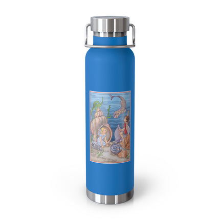 Fairy Whispers of the Sea Copper Vacuum Insulated Bottle, 22 oz