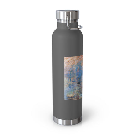 Sunrise by Claude Monet Copper Vacuum Insulated Bottle, 22oz
