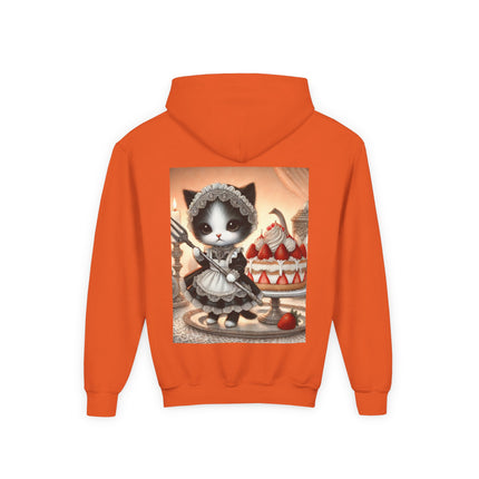 Patisserie Kitten Youth Hooded Sweatshirt – Sweet Charm & Storybook Delight