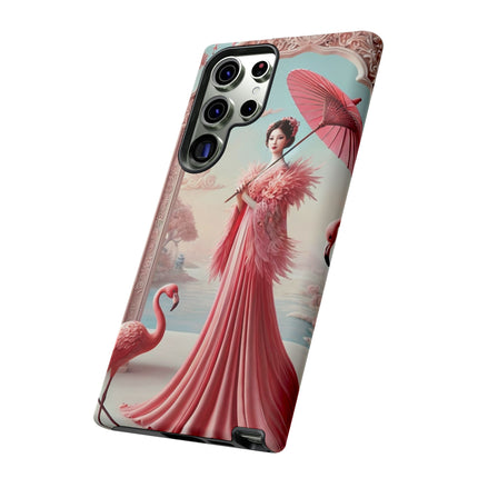 Petals, Porcelain, and Flamingos Phone Cases