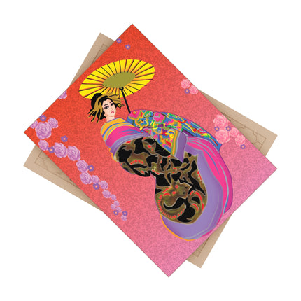 Enchanting Geisha Ceramic Tile