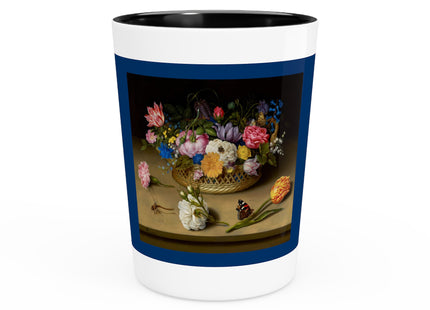 Flower Still Life by Ambrosius Bosschaert Ceramic Shot Glass