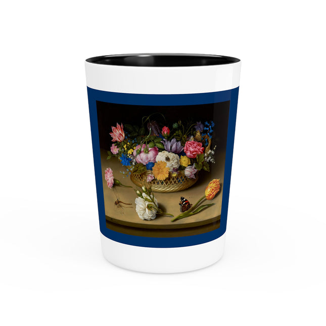 Flower Still Life by Ambrosius Bosschaert Ceramic Shot Glass