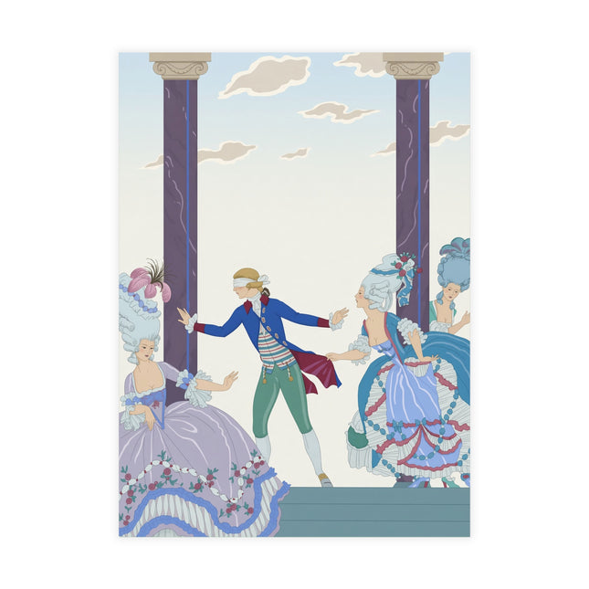 🎭🌸 The Blindfolded Gentleman Postcard Bundles – Art Deco Garden Masquerade