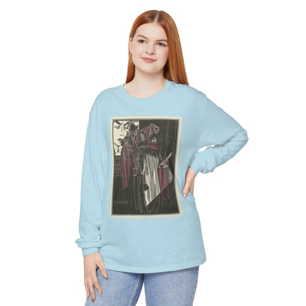 L’écran by Fernand Siméon Garment-dyed Long Sleeve T-Shirt