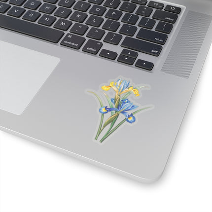 Spanish Iris botanical illustration by Pierre-Joseph Redouté Kiss-Cut Stickers (4 Sizes)