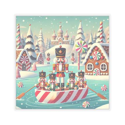 Nutcracker Candy-Striped Adventure Kiss-Cut Stickers (4 Sizes)