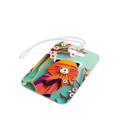 A Playful Red Panda Luggage Tags