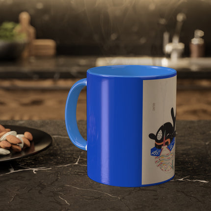 Illustrations of Japanese Toys Pl.009 by Kawasaki Kyosen Colorful Mugs, 11oz