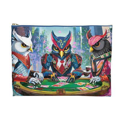 Cyberpunk Owl & Raven Pencil Case