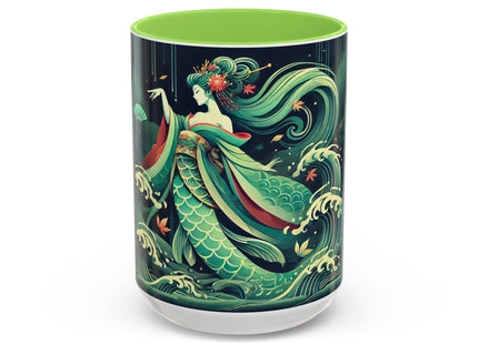 Mermaid Queen Rising from the Deep Colorful Mugs (11oz, 15oz)