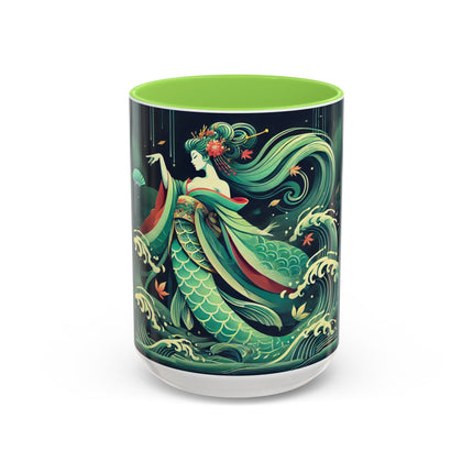 Mermaid Queen Rising from the Deep Colorful Mugs (11oz, 15oz)
