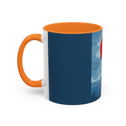 Siren of the Waves Colorful Mugs – Dramatic Sea Power & Bold Elegance