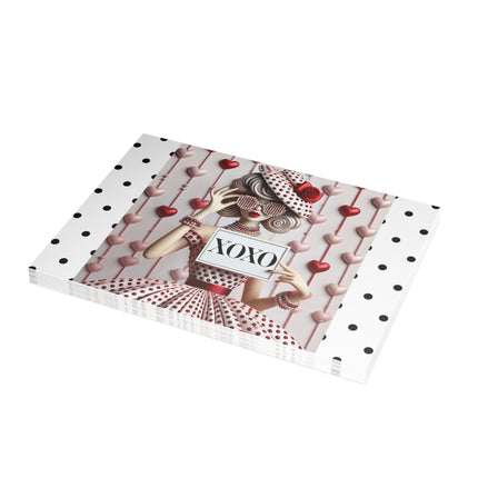 Fashionably Yours, XOXO Postcard Bundles (envelopes included)